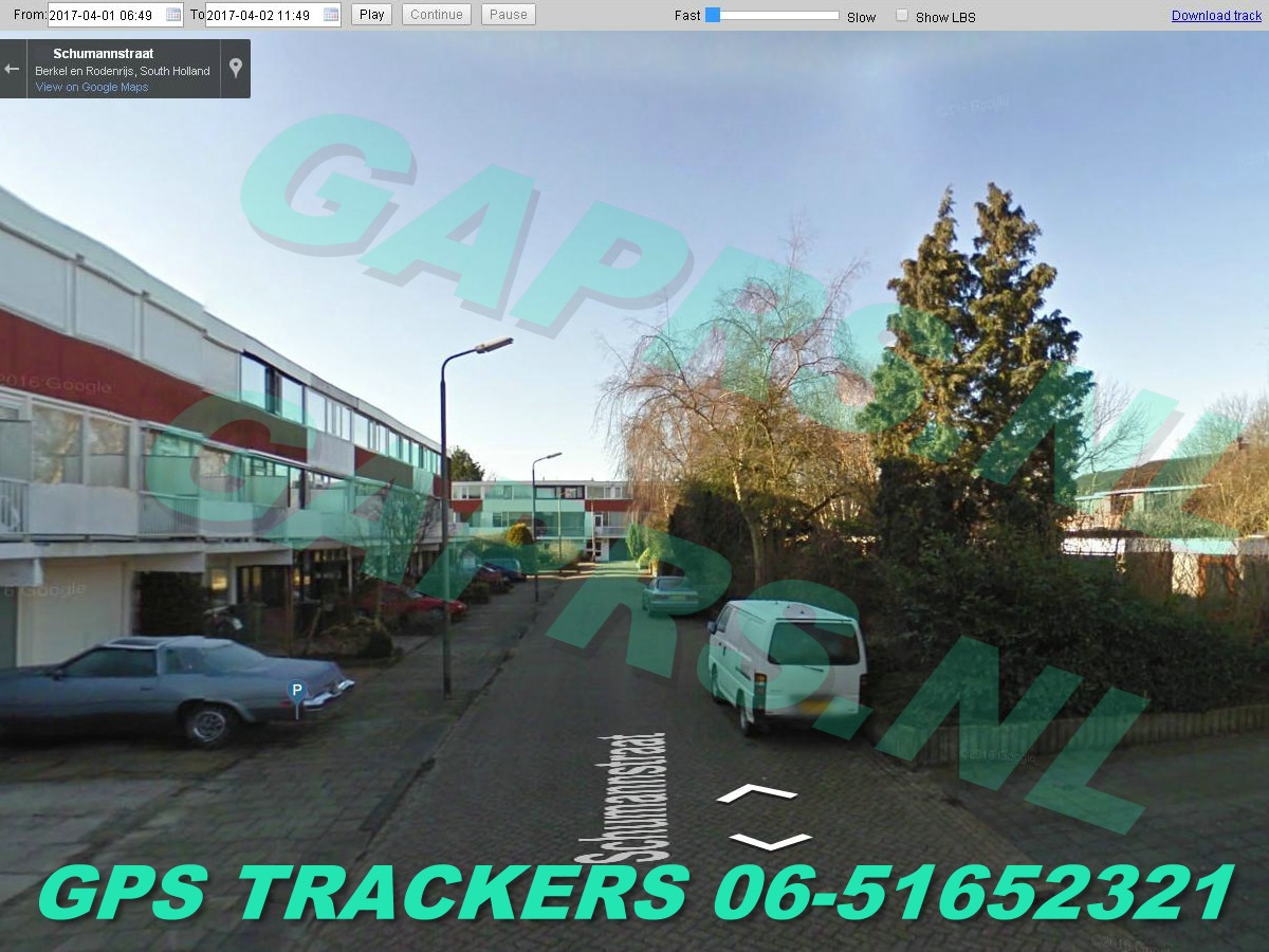 GAPRS   gebruiksklare magnetische gaprs tracker  Streetview